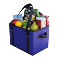 Reusable Tote Bag Collapsible Grocery Shopping Basket Outdoor Storage Box