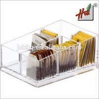 wholesale clear acrylic storage box for tea HCGB8519